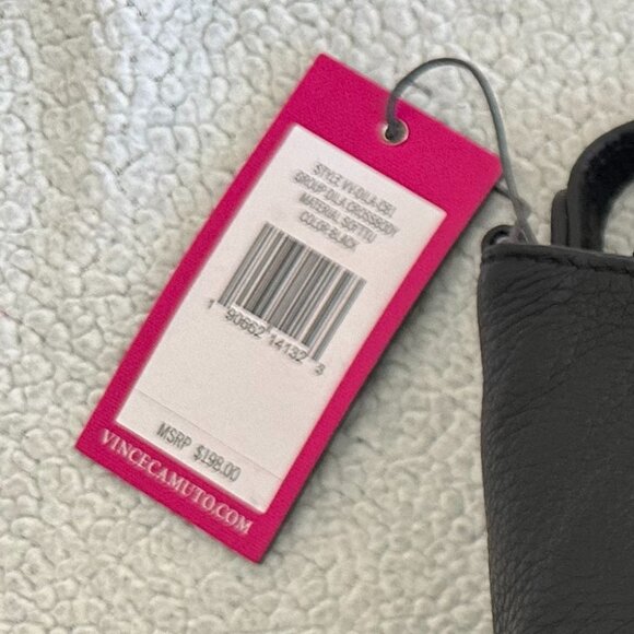 Vince Camuto “Dila” Crossbody – Matte Pebbled Leather (BNWT)-Black - Picture 4 of 6